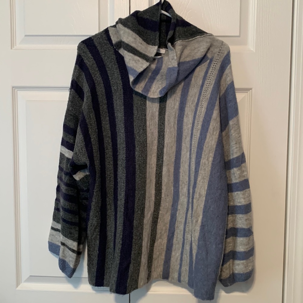 Blue striped sweater